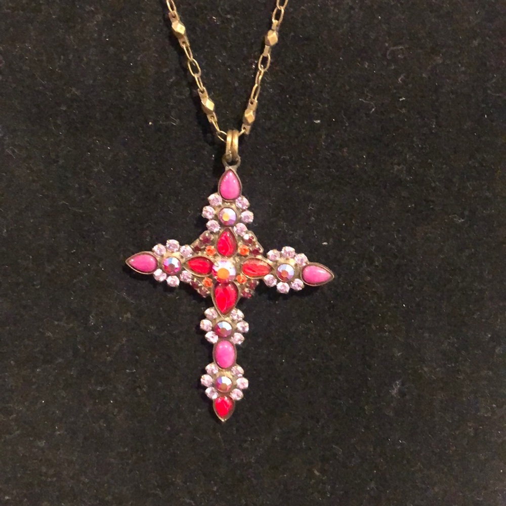 Sorrelli Jewel Cross Necklace
